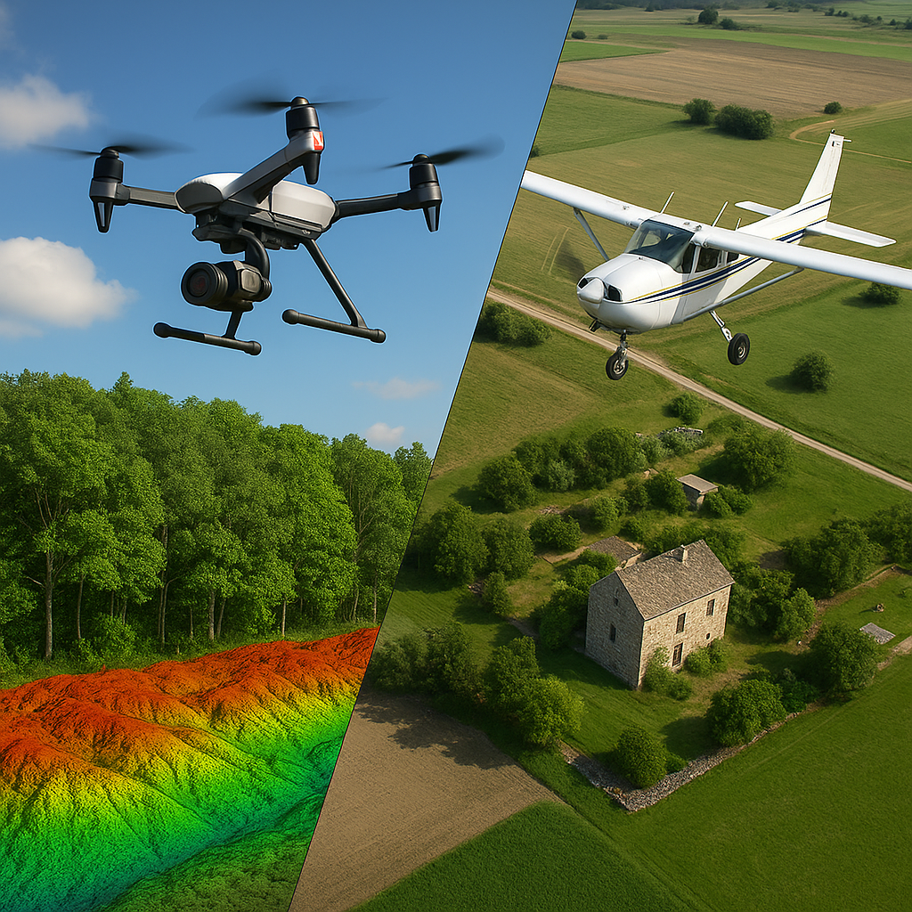 סריקת LiDAR מול פוטוגרמטריה: מהי הטכנולוגיה היעילה יותר למיפוי אווירי?